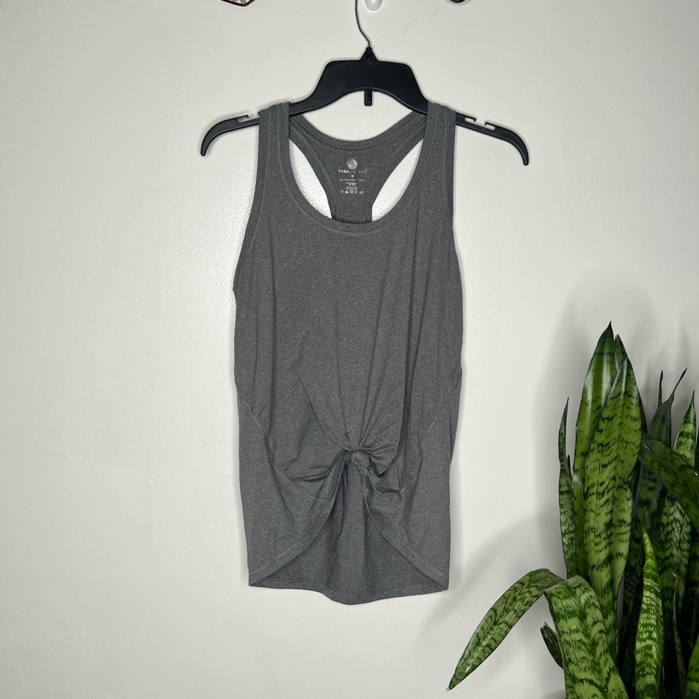 Yogalicious tank top, grey medium, super stretchy
